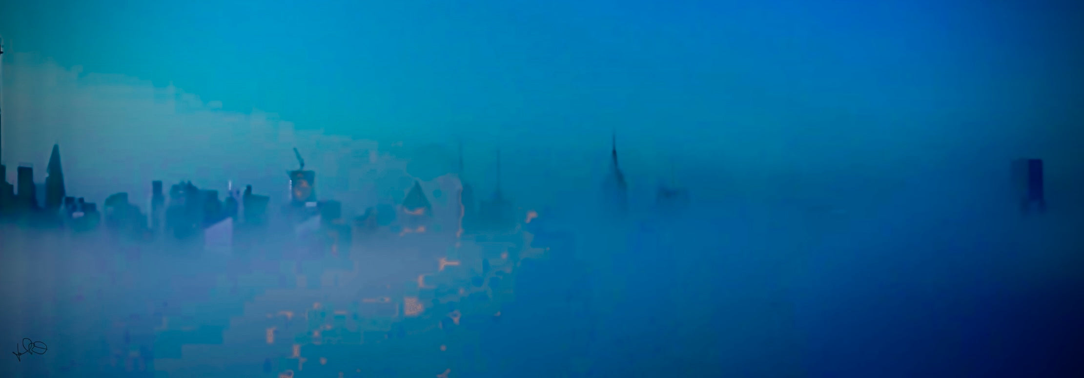 Original photographs of the New York City skyline printed on aluminum and sizes 20 x 30” and 16 x 24”
