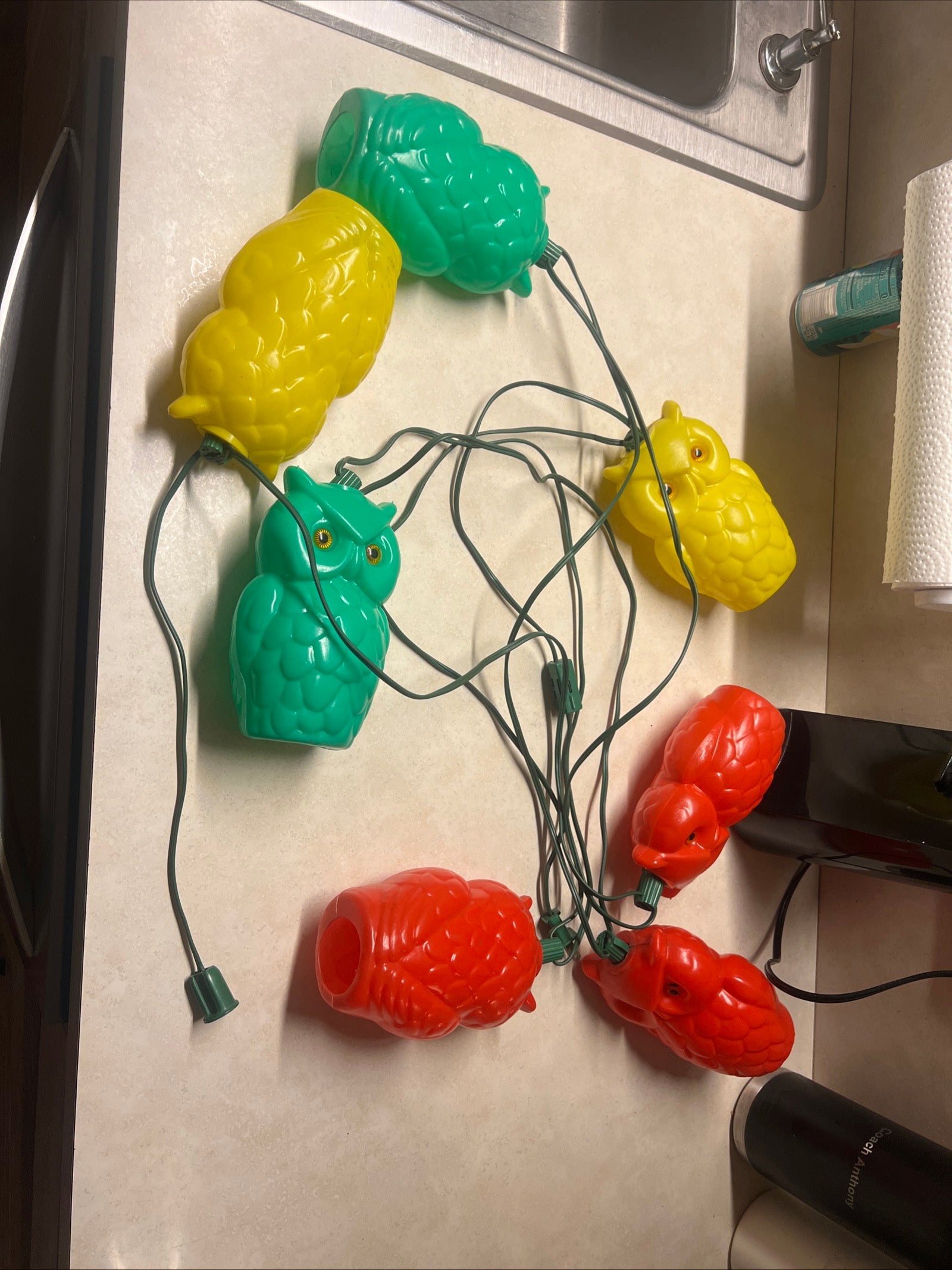 Vintage Owl Lights outdoor light string plugin