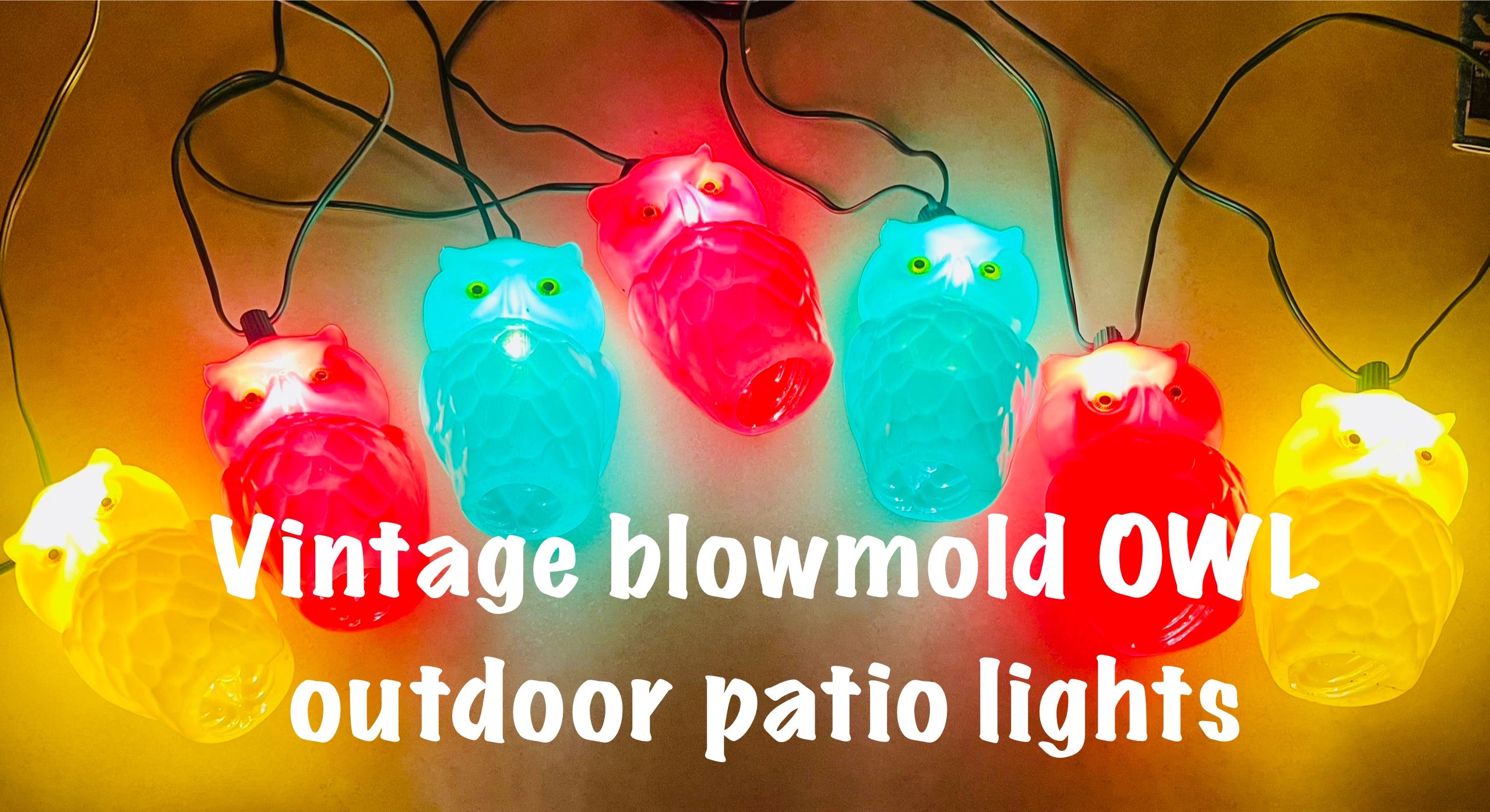 Vintage Owl Lights outdoor light string plugin
