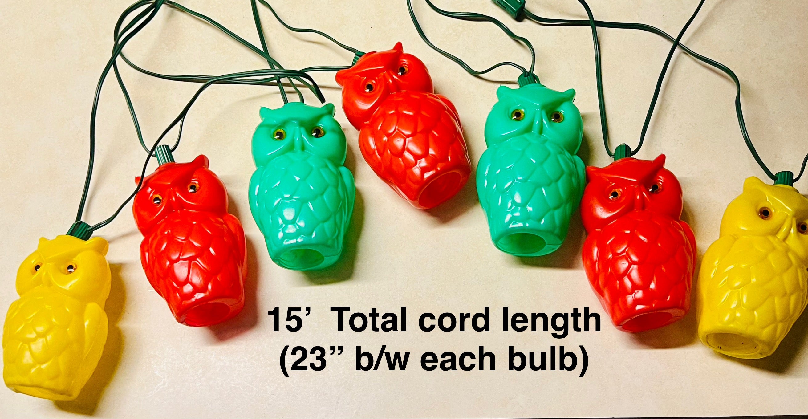 Vintage Owl Lights outdoor light string plugin
